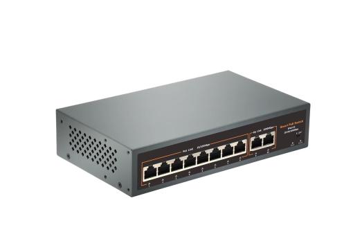 8-Port Unmanaged Gigabit Network L2 PoE Switch 120W Power Over Ethernet Ports