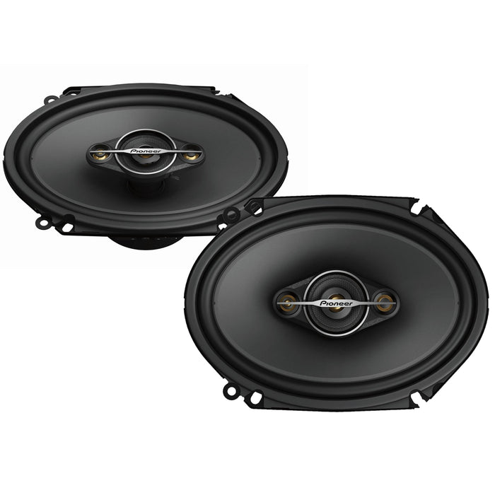 Pioneer TS-A6881F 6" x 8" 350 Watt 4-Way Full-Range Coaxial Car Speakers (pair)