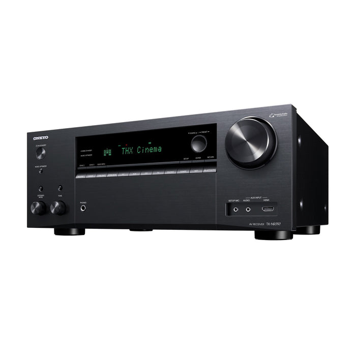 Onkyo TX-NR797 9.2 channel Home AV Receiver with Wi-Fi Bluetooth AirPlay 2 and Chromecast built-in - Certified Refurbished