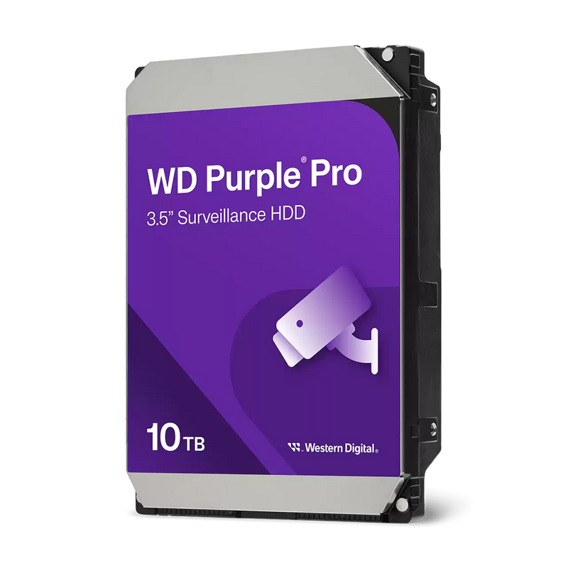 WD WD102PURP 10TB Purple Surveillance Internal Hard Drive 3.5" HDD SATA 6 Gb/s