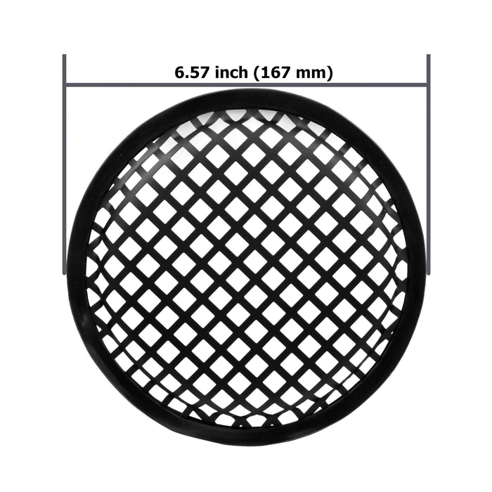 The Wires Zone 6 Inch Durable Metal Mesh Speaker Subwoofer Grill Waffle Style w/ Clips
