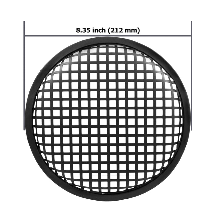 The Wires Zone 8 Inch Durable Metal Mesh Speaker Subwoofer Grill Waffle Style w/ Clips