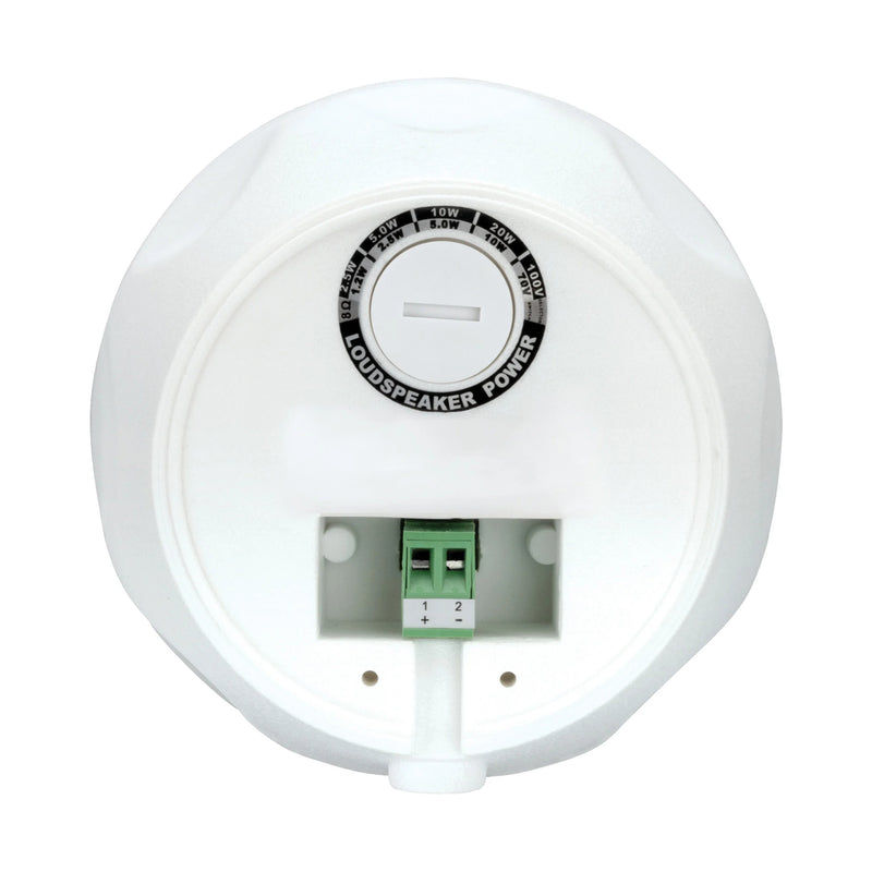 Beale Street Audio WP4VW-BSC 4" 25V/70V/100V/8-Ohm Indoor Outdoor Speaker White (Each)