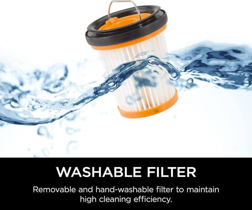 Shark WV201 WANDVAC Cordless Handheld Vacuum with Charging Dock Single Touch Empty and Detachable Dust Cup (Refurbished)