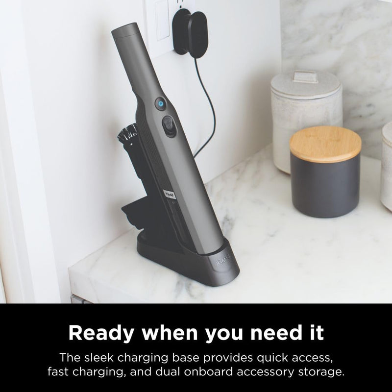 Shark WV201 WANDVAC Cordless Handheld Vacuum with Charging Dock Single Touch Empty and Detachable Dust Cup (Refurbished)