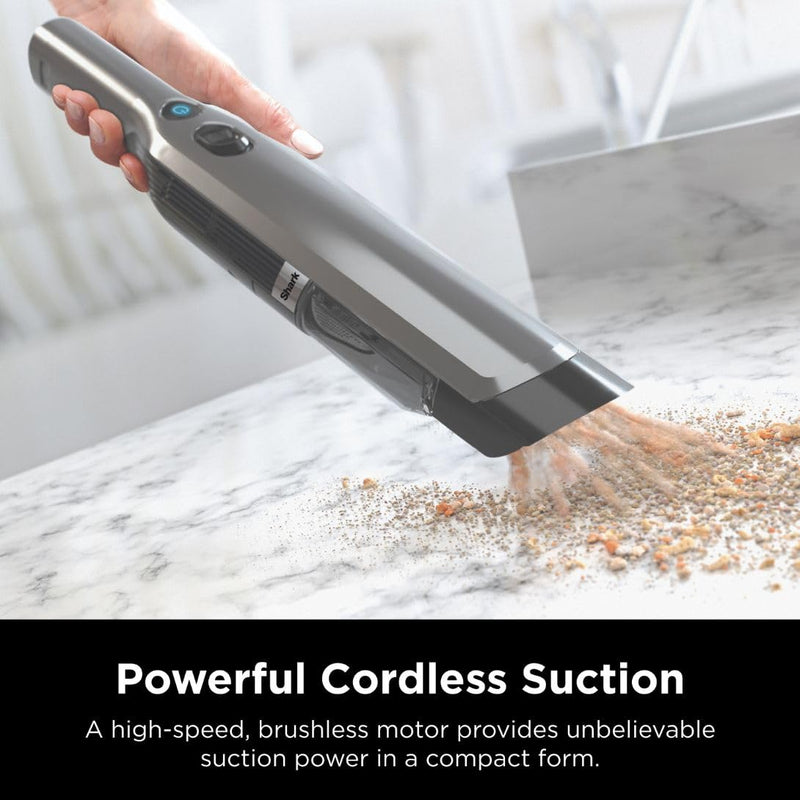 Shark WV201 WANDVAC Cordless Handheld Vacuum with Charging Dock Single Touch Empty and Detachable Dust Cup (Refurbished)