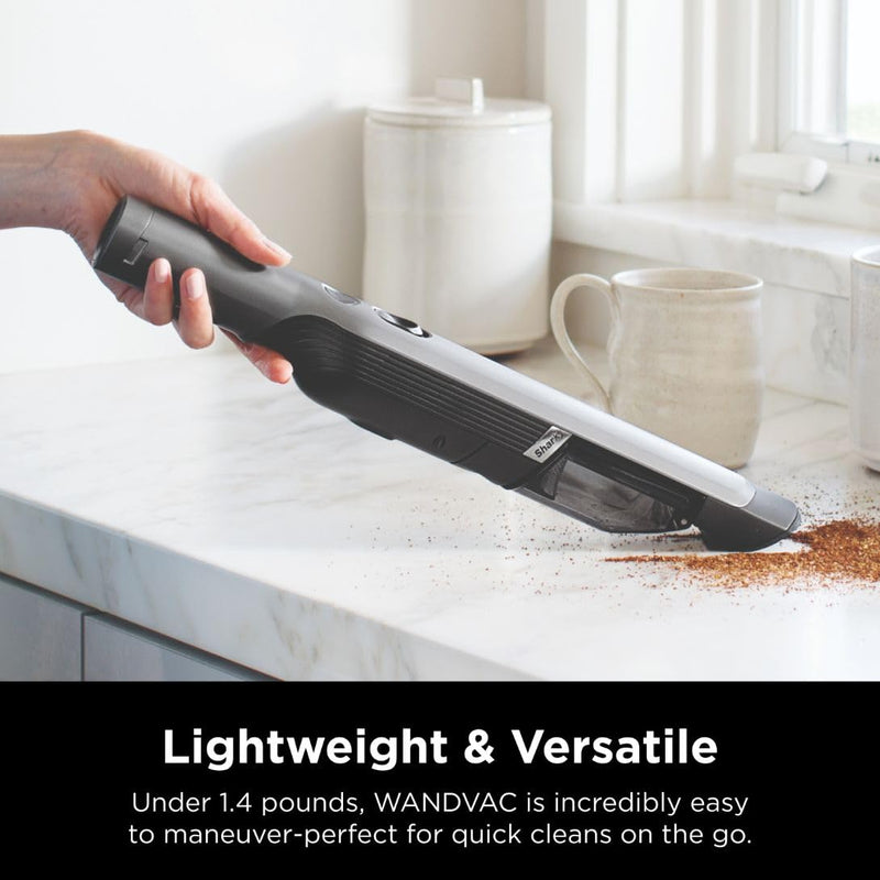 Shark WV201 WANDVAC Cordless Handheld Vacuum with Charging Dock Single Touch Empty and Detachable Dust Cup (Refurbished)