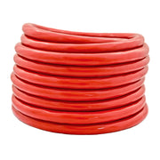 1/0 Gauge 25ft OFC Power Cable Oxygen-Free Copper Ground Wire (0/1 AWG 25' Red) The Wires Zone