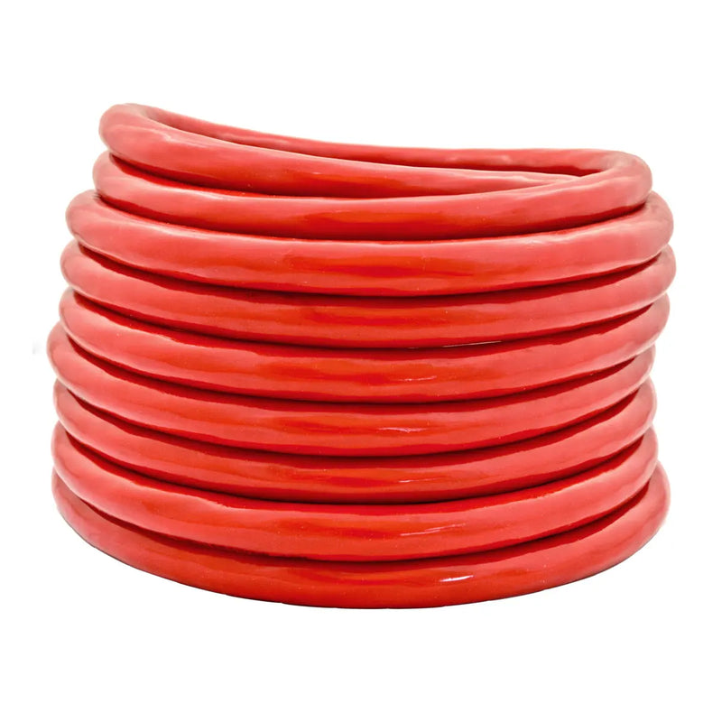 1/0 Gauge 25ft OFC Power Cable Oxygen-Free Copper Ground Wire (0/1 AWG 25' Red) The Wires Zone