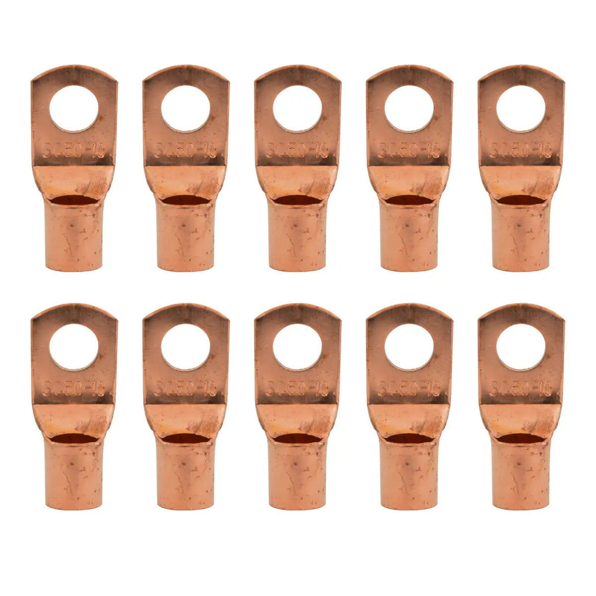 1/0 Gauge AWG Pure Copper Lugs Ring Terminals Connectors