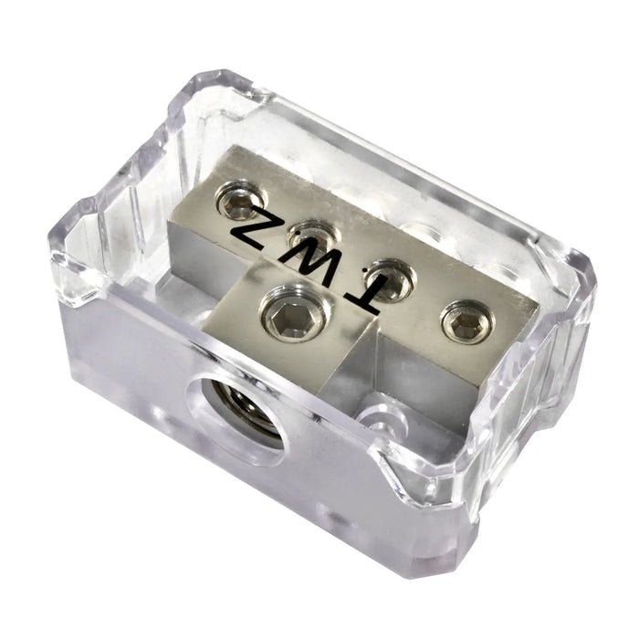 1/0 Or 4 Gauge Input to 4 x 8 Gauge Output Power Ground Distribution Block The Wires Zone