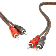 1-20ft 2-Channels Male-to-Male Twisted Pair OFC RCA Interconnect Cable The Wires Zone