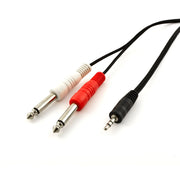1/4-Inch Mono Plug to 3.5mm TRS (3FT-10FT) Insert Cable Black Others