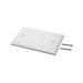 1-Gang Plastic White Electric Box Blank Face Wall Plate Cover (1-5 Pack) The Wires Zone