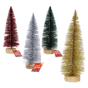 10" Mini Christmas Tree W/ LED Lights Holiday Decoration (4 Assortments) The Wires Zone
