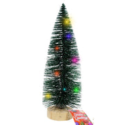 10" Mini Christmas Tree W/ LED Lights Holiday Decoration (4 Assortments) The Wires Zone