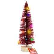 10" Mini Christmas Tree W/ LED Lights Holiday Decoration (4 Assortments) The Wires Zone