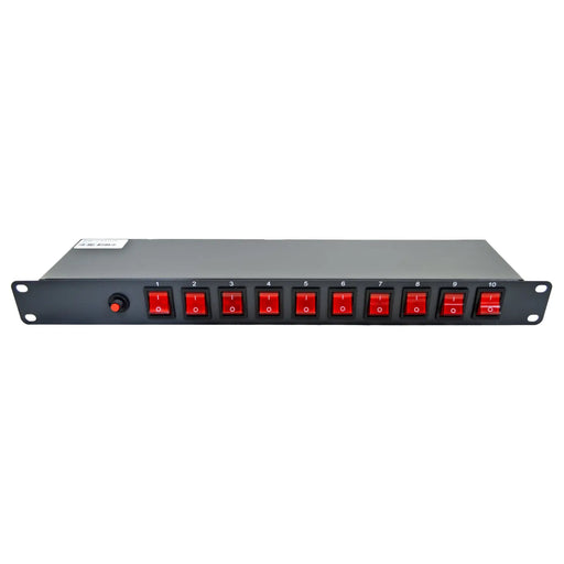 10 Outlet 15 Amps 125V Power Strip 19" 1U Rack Mount PDU Surge Protector and Switch Control The Wires Zone