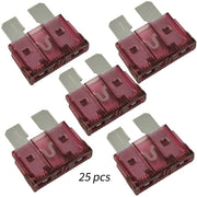 10 Pcs 12 Gauge Red Waterproof ATC Fuse Holder with 3A-40A Pack of 25 ATC Blade Style Fuses The Wires Zone
