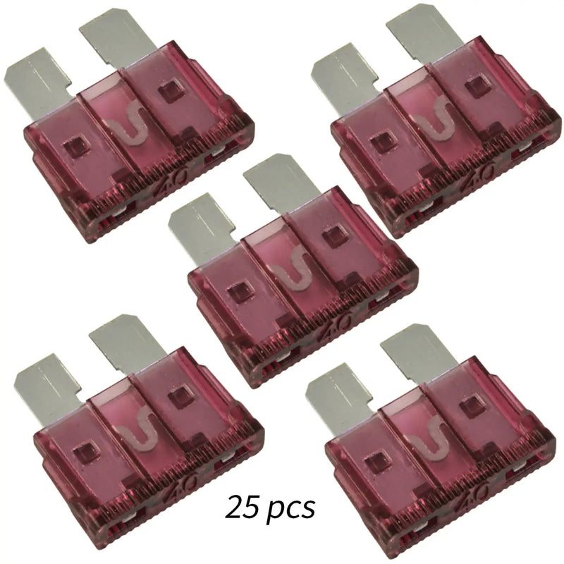 10 Pcs 12 Gauge Red Waterproof ATC Fuse Holder with 3A-40A Pack of 25 ATC Blade Style Fuses The Wires Zone