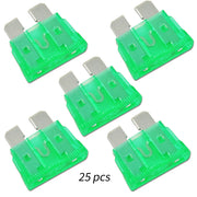 10 Pcs 12 Gauge Red Waterproof ATC Fuse Holder with 3A-40A Pack of 25 ATC Blade Style Fuses The Wires Zone