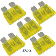 10 Pcs 12 Gauge Red Waterproof ATC Fuse Holder with 3A-40A Pack of 25 ATC Blade Style Fuses The Wires Zone