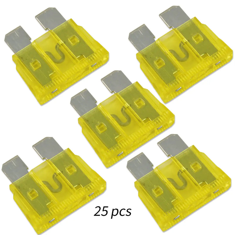 10 Pcs 12 Gauge Red Waterproof ATC Fuse Holder with 3A-40A Pack of 25 ATC Blade Style Fuses The Wires Zone