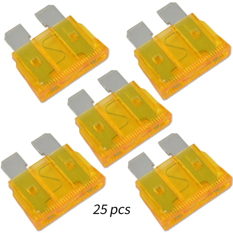 10 Pcs 12 Gauge Red Waterproof ATC Fuse Holder with 3A-40A Pack of 25 ATC Blade Style Fuses The Wires Zone