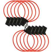 10 Pcs 12 Gauge Red Waterproof ATC Fuse Holder with 3A-40A Pack of 25 ATC Blade Style Fuses The Wires Zone