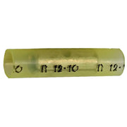 100 Pack YNBC Yellow Nylon 12-10 Gauge Butt Connectors Crimp Terminals The Wires Zone