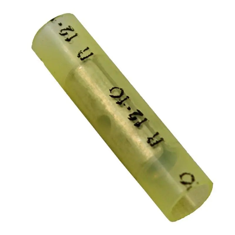 100 Pack YNBC Yellow Nylon 12-10 Gauge Butt Connectors Crimp Terminals The Wires Zone