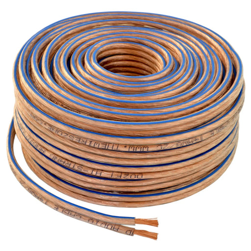 12 Gauge 2 Conductor 12/2 Clear 50ft Speaker Wire for Car & Home Audio The Wires Zone
