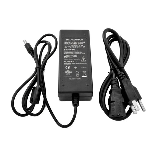 12V DC 5A Power Supply Adapter with 8 Channel CCTV Camera Power Splitter Cable UL Listed The Wires Zone