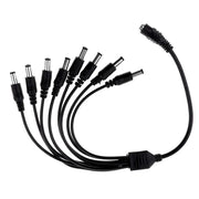 12V DC 5A Power Supply Adapter with 8 Channel CCTV Camera Power Splitter Cable UL Listed The Wires Zone