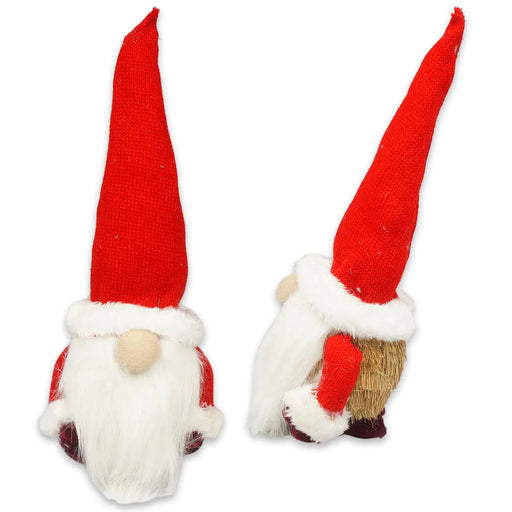 13" Holiday Christmas Red Standing Gnome Outdoor/Indoor Decoration The Wires Zone