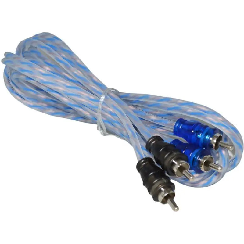 15ft Twisted Pair 2 Channel RCA Audio Cable for Car Amplifiers Stereos The Wires Zone