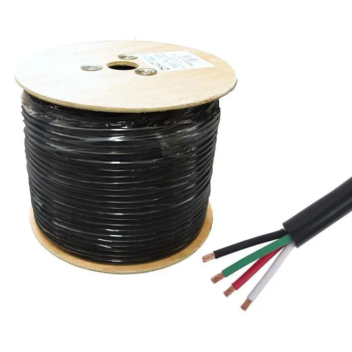 16 AWG 4 Conductor 500ft Direct Burial Outdoor Speaker Cable 100% OFC The Wires Zone