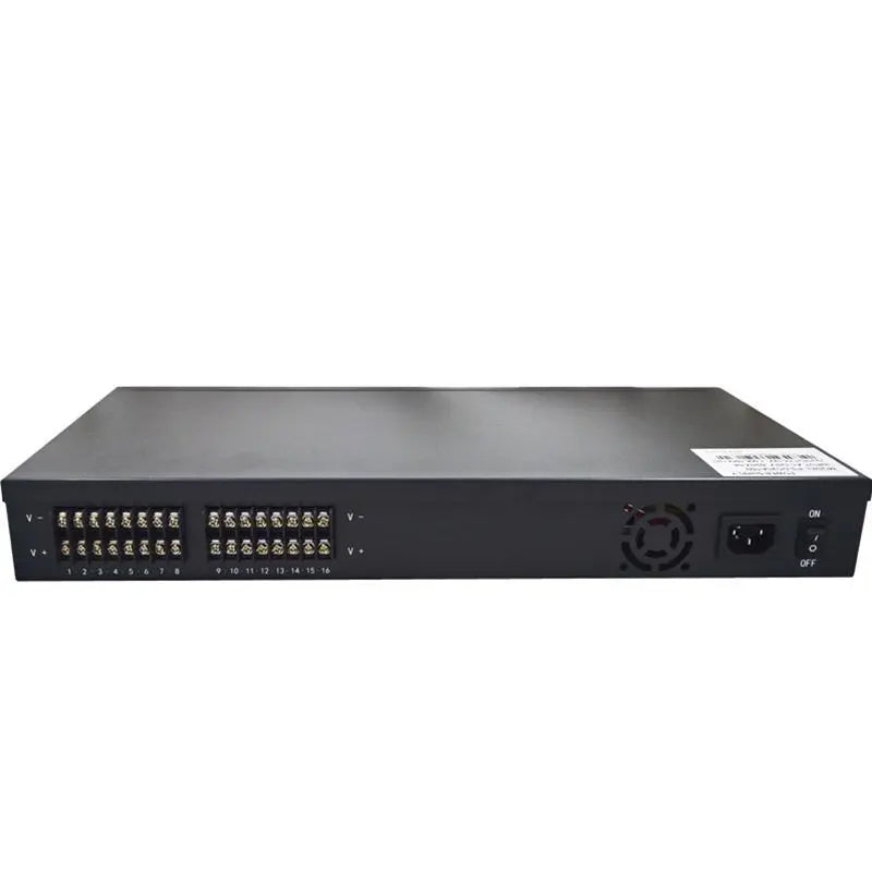 16 Channel AC 120V To DC 12V 25Amp Power Supply for CCTV Rack Mount The Wires Zone