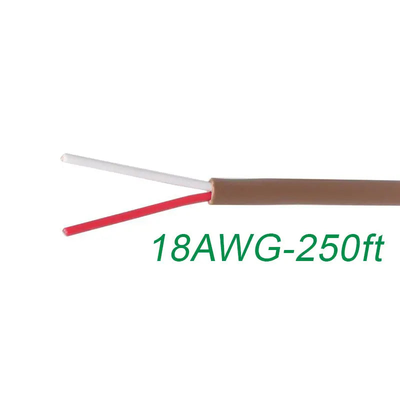 18-2 Thermostat Wire 18-Gauge Copper CMR Heating AC HVAC Cable 250FT Logico