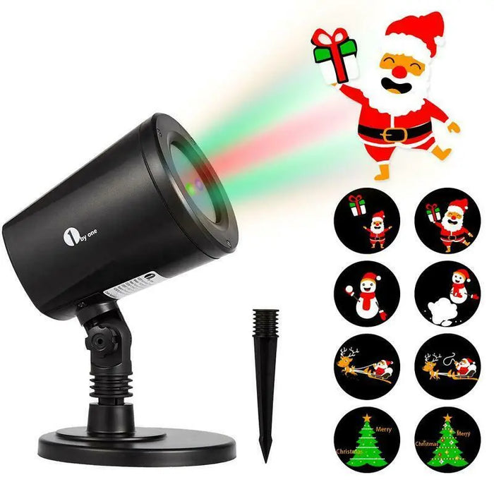 1byone Christmas Decor Outdoor Indoor LED Projector Light 4in1 Auto-Shift Images Others