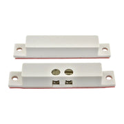 2" Surface Mount Magnetic Alarm Contact Switch, Window Door Sensor, White with Adhesive (10-50 Pack) The Wires Zone