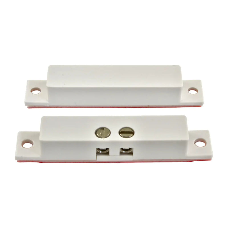 2" Surface Mount Magnetic Alarm Contact Switch, Window Door Sensor, White with Adhesive (10-50 Pack) The Wires Zone