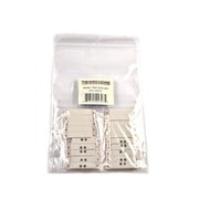 2" Surface Mount Magnetic Alarm Contact Switch, Window Door Sensor, White with Adhesive (10-50 Pack) The Wires Zone