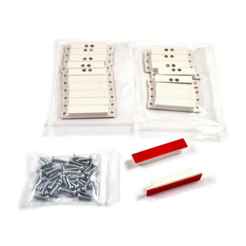 2" Surface Mount Magnetic Alarm Contact Switch, Window Door Sensor, White with Adhesive (10-50 Pack) The Wires Zone
