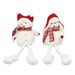 23" Christmas Sitting Snowman Indoor/Outdoor Decoration 2 Assortments The Wires Zone