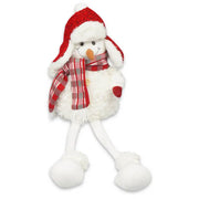 23" Christmas Sitting Snowman Indoor/Outdoor Decoration 2 Assortments The Wires Zone