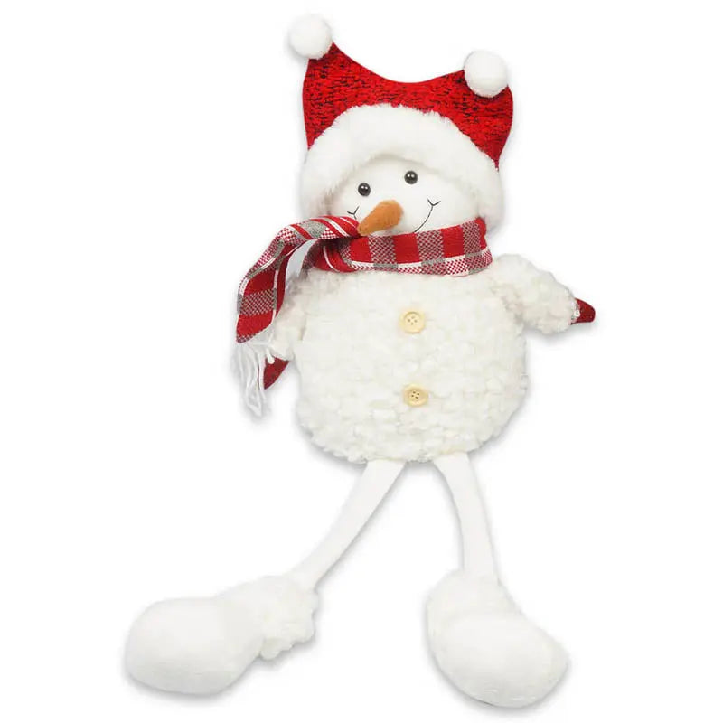 23" Christmas Sitting Snowman Indoor/Outdoor Decoration 2 Assortments The Wires Zone