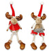 23.2" Holiday Christmas Moose Home Decorations Red and Gray Color The Wires Zone