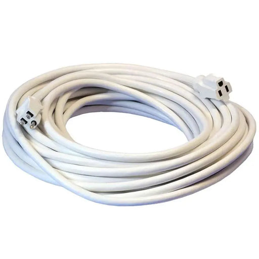 25 Feet White Heavy Duty Single Outlet Indoor Outdoor Extension Cord The Wires Zone