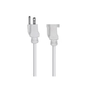 25 Feet White Heavy Duty Single Outlet Indoor Outdoor Extension Cord The Wires Zone